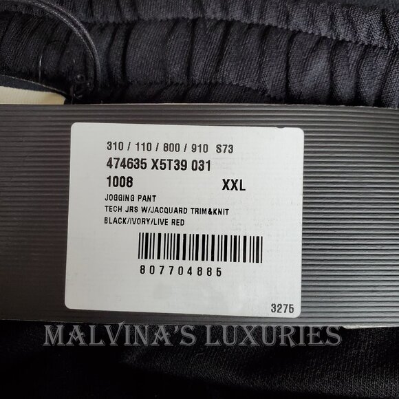 GUCCI PANTS MENS TRACK LOGO LOUNGE TROUSERS WEB TECH sz XXXL - Picture 12 of 16